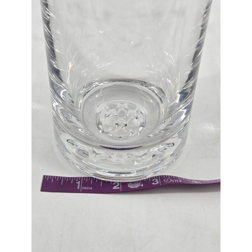 Vintage Ceskci Bohemian Clear Lead Crystal Minimalist Clean Lines Decanter - Picture 8 of 9